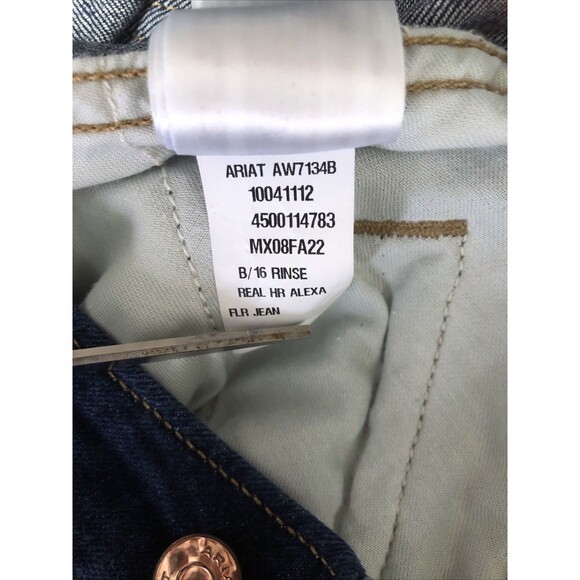 ARIAT R.E.A.L High Rise ALEXA  Flare Jeans Dk Wash 10041112 EUC 32 X 34.5 32L - Picture 7 of 7